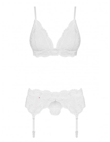 Ensemble Blanc Obsessive 3 pcs | Obsessive