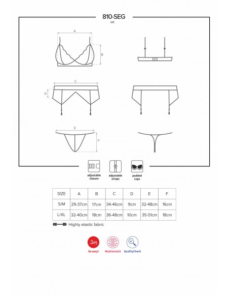 Ensemble Blanc Obsessive 3 pcs | Obsessive