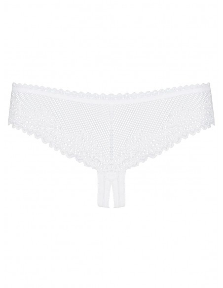 Alabastra String Ouvert Blanc | Obsessive
