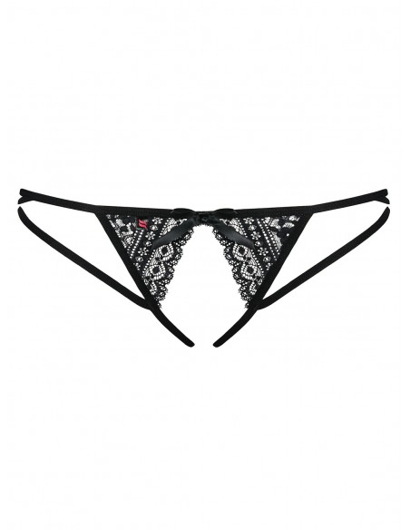 Picantina - String Ouvert Noir | Obsessive