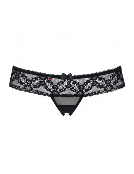 String Ouvert Noir | Obsessive