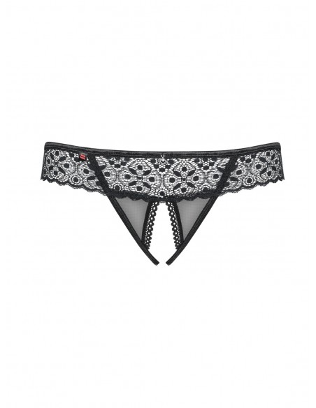 Shibu - String ouvert Noir | Obsessive