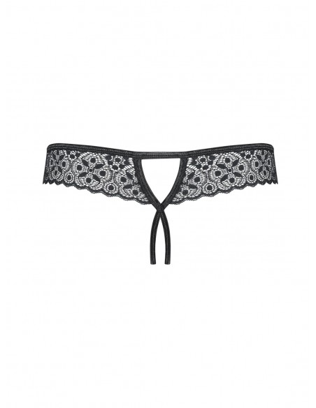Shibu - String ouvert Noir | Obsessive