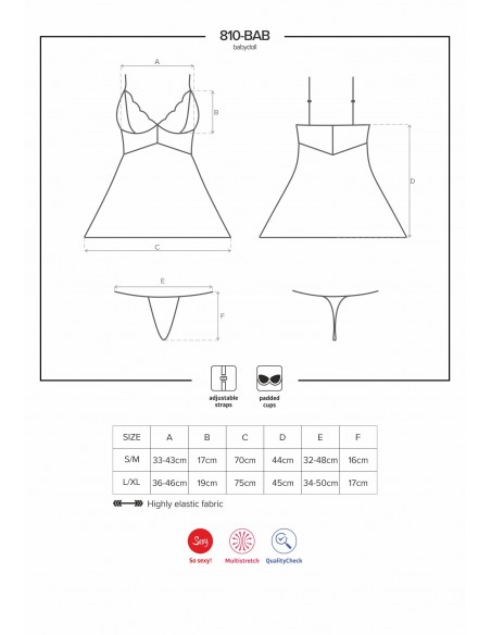 810-BAB-1 Babydoll Noir | Obsessive
