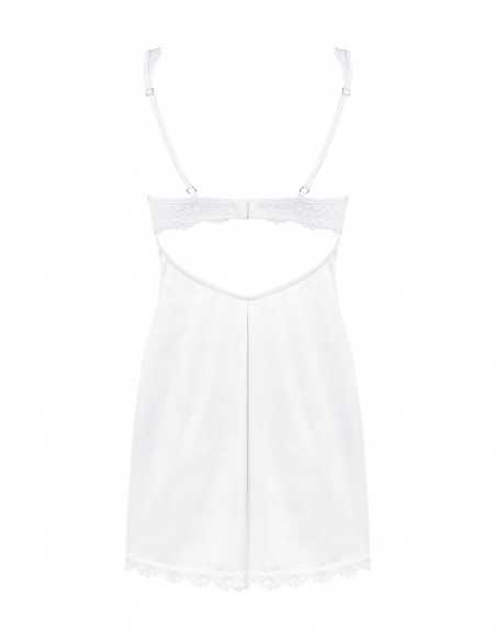 Amor Blanco | Nuisette blanche + string | Obsessive