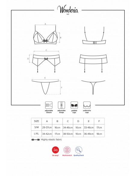 Wonderia Ensemble 3 pcs Noir | Obsessive