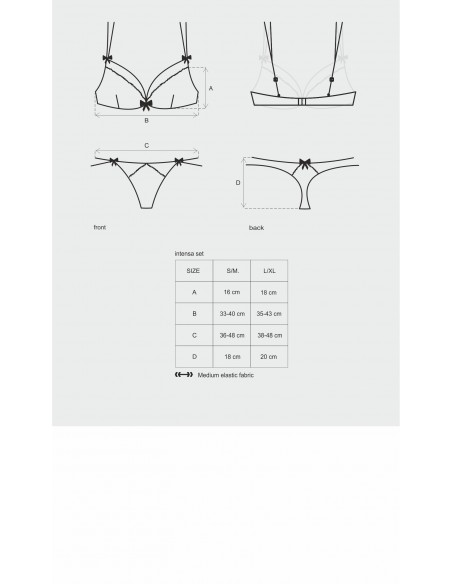 Intensa Ensemble 2 pcs Noir | Obsessive