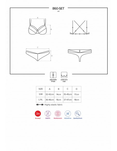 860-SET-3 Ensemble 2 pcs Rouge | Obsessive
