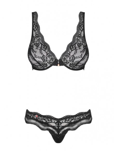 Luvae - Ensemble dentelle noir 2 pcs | Obsessive