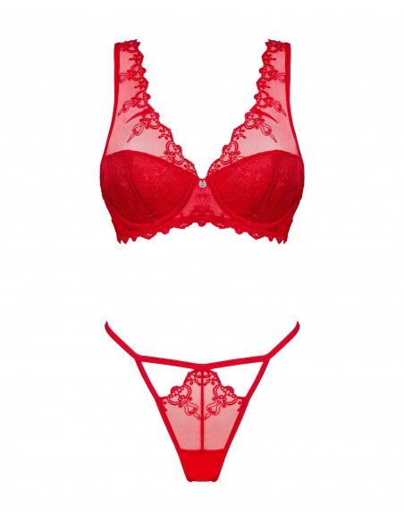 Lonesia | Ensemble rouge 2 pcs | Obsessive
