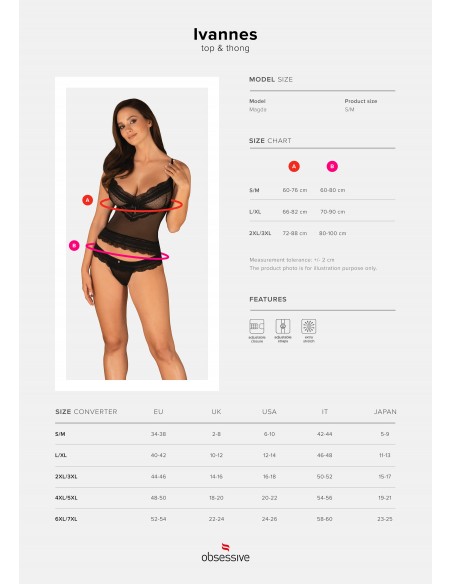 Ivannes | Ensemble noir dentelle | Obsessive