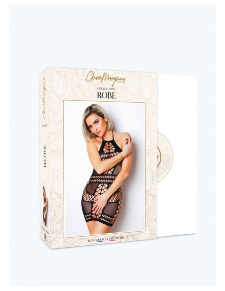 Le numéro 1 - robe résille coquine | Clara Morgane Lingerie