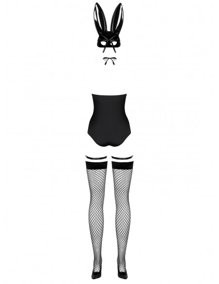 Bunny Costume 4 pcs - Noir | Obsessive