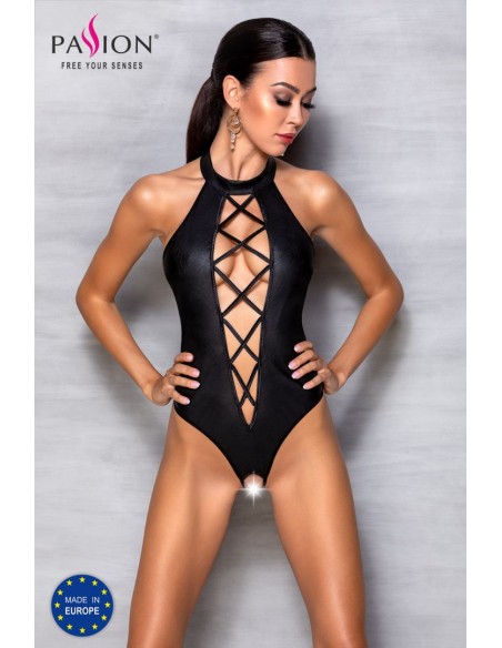 Nancy | Body noir ouvert | Passion lingerie