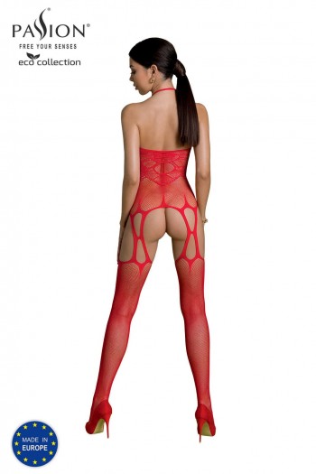 ECO BS002 | Bodystocking rouge | Passion lingerie 2