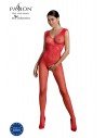 ECO BS003 | Bodystocking rouge ouvert | Passion lingerie