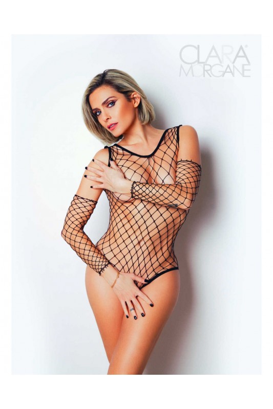 Le numéro 3 - Body string filet | Clara Morgane Lingerie