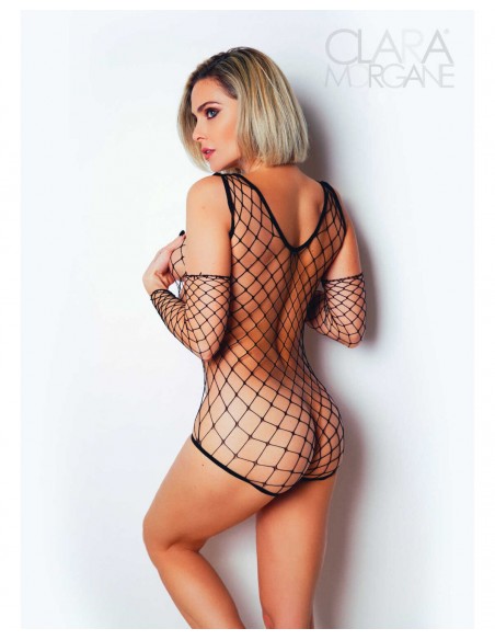 Le numéro 3 - Body string filet | Clara Morgane Lingerie