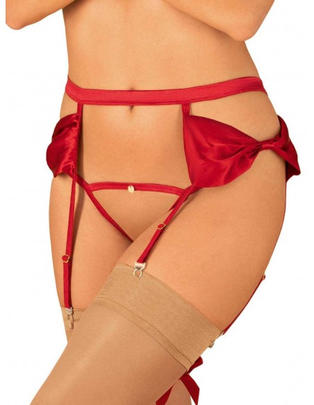 Rubinesa | Porte-jarretelles rouge | Obsessive