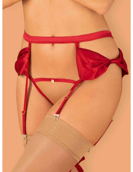 Rubinesa | Porte-jarretelles rouge | Obsessive