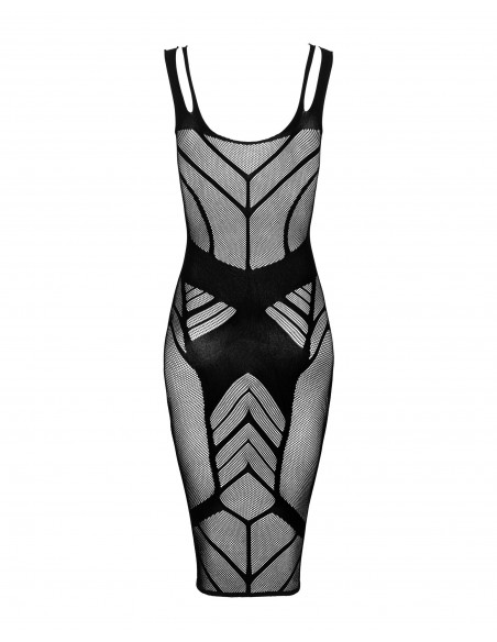 Robe noire tissée D609 | Obsessive