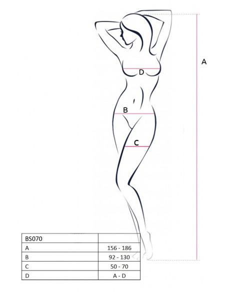 Bodystocking Noir - BS070B | Passion lingerie