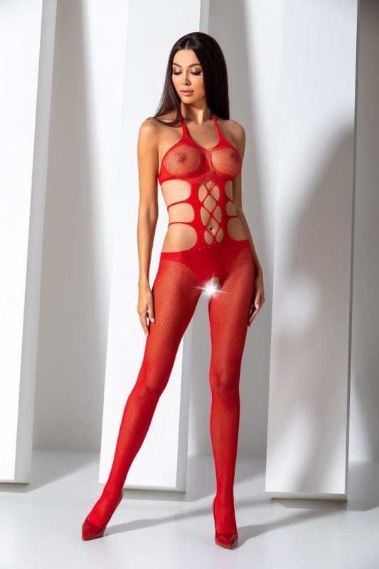 BS084R - Bodystocking Rouge | Passion lingerie