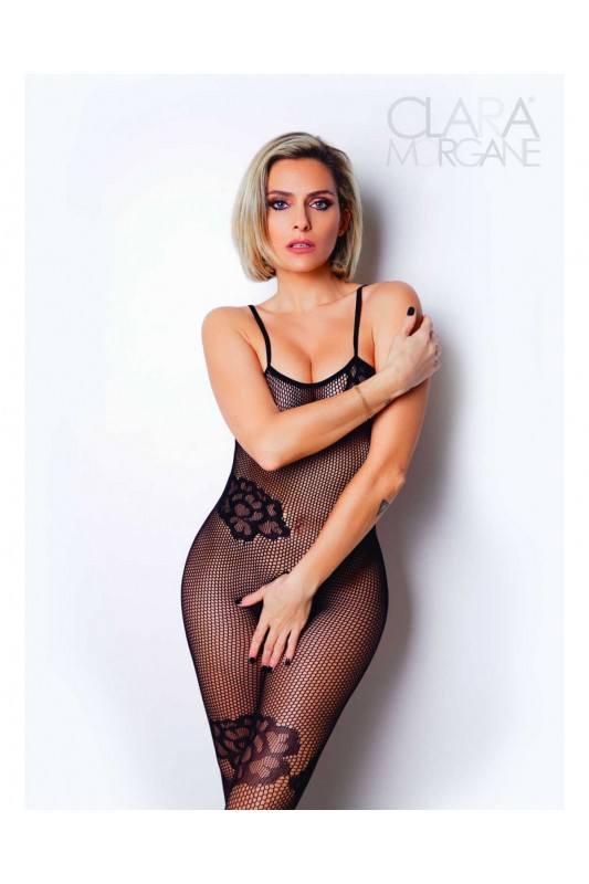 Le numéro 6 - bodystocking résille | Clara Morgane Lingerie