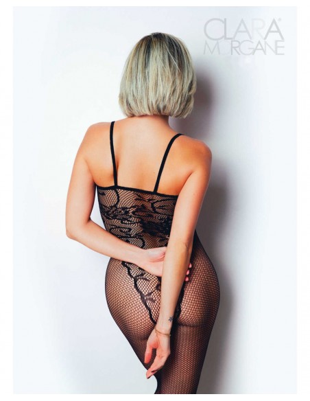 Le numéro 13 - Combinaison résille noire | Clara Morgane Lingerie