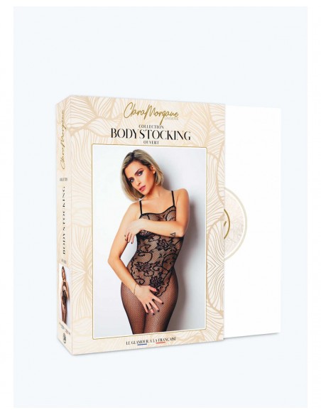 Le numéro 13 - Combinaison résille noire | Clara Morgane Lingerie