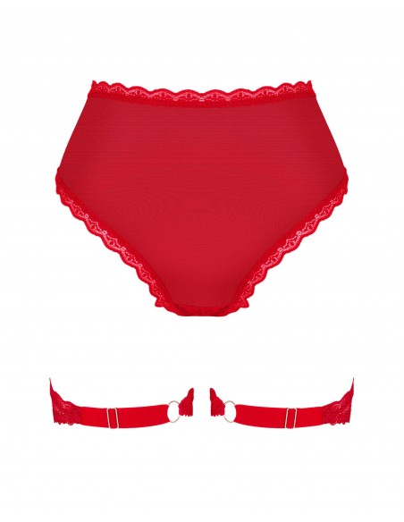 Belovya - Culotte à jarretières Rouge | Obsessive