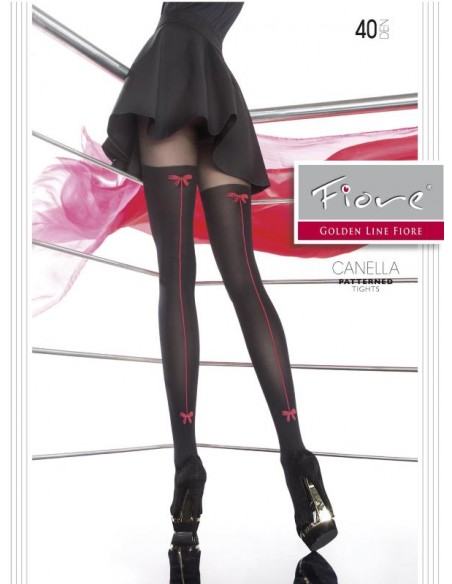 Canella Collants Noir | Fiore