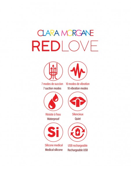 Red love | Stimulateur clitoridien | Clara Morgane