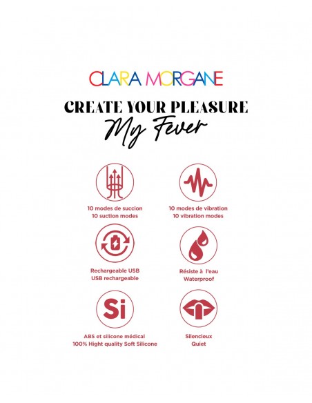 My fever Rose | Stimulateur clitoridien | Clara Morgane