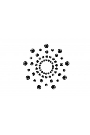 Mimi - Bijoux de seins Strass - Noir | Bijoux Indiscrets 2