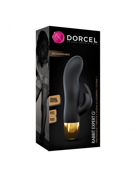 Vibromasseur Rabbit Expert G Noir & Or | Dorcel