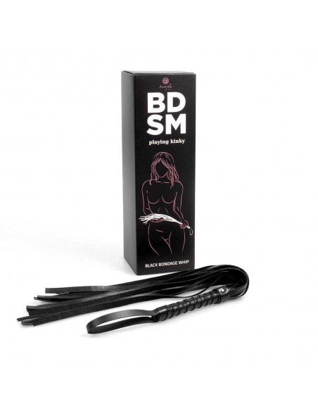 Fouet de bondage noire - Secret play - BDSM collection | Secret Play
