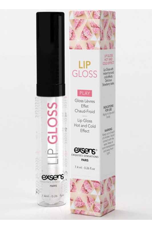 Gloss à lèvres effet "Chaud froid" fraise 7.4ml | Exsens