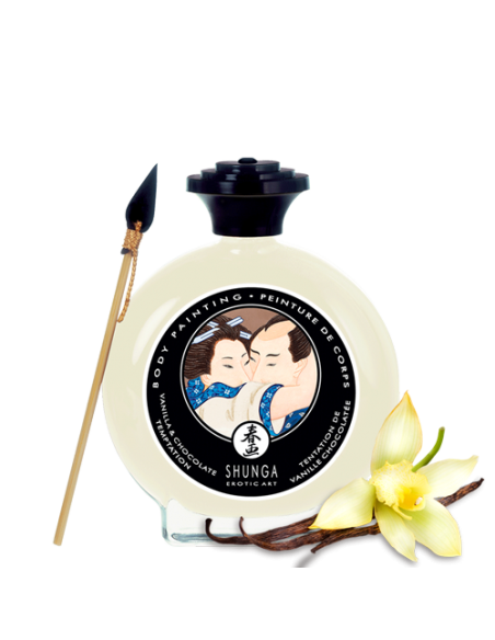Peinture de corps embrassable Chocolat blanc & Vanille | Shunga