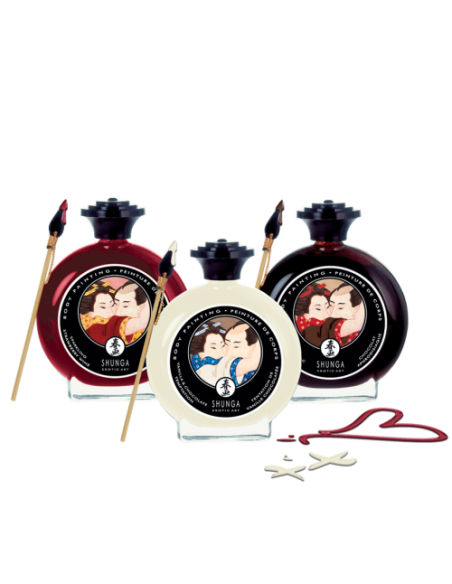 Peinture de corps embrassable Chocolat blanc & Vanille | Shunga