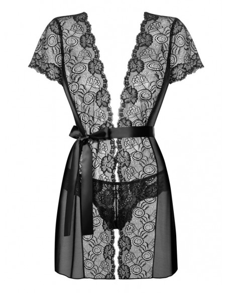 Alluria Peignoir Noir | Obsessive
