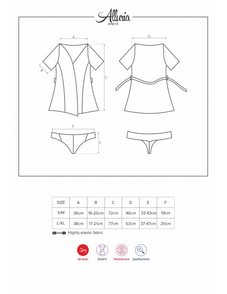 Alluria Peignoir Noir | Obsessive