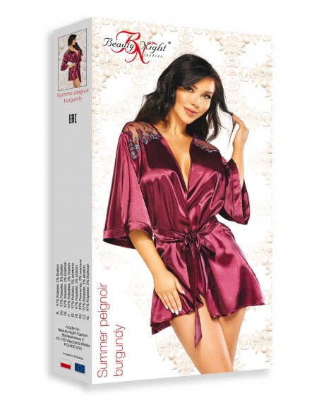 Summer | Peignoir bordeaux | Beauty Night