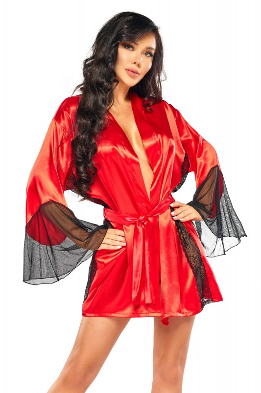 Sara | Peignoir rouge | Beauty Night