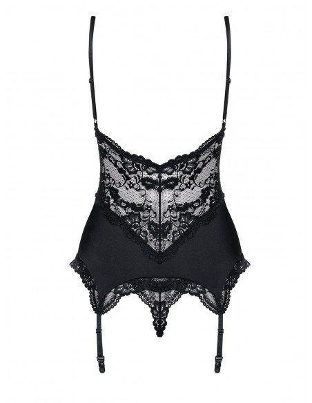810-COR-1 Guêpière Noir | Obsessive