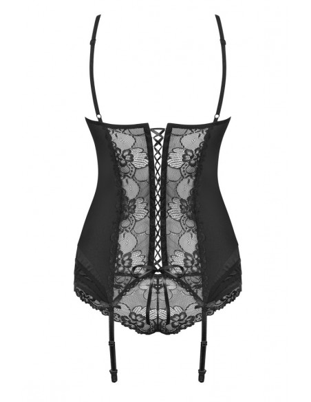 Heartina Guêpière Noir | Obsessive