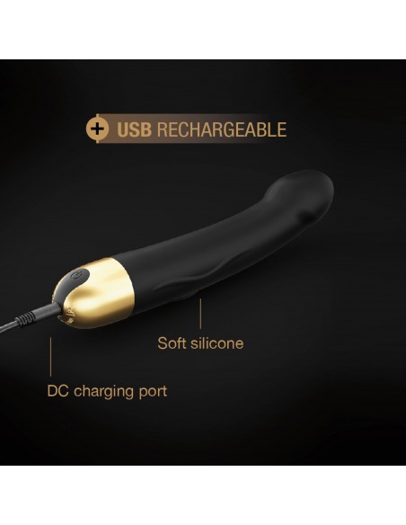 Real Vibration M 2.0 - Noir & Or 22 cm | Dorcel