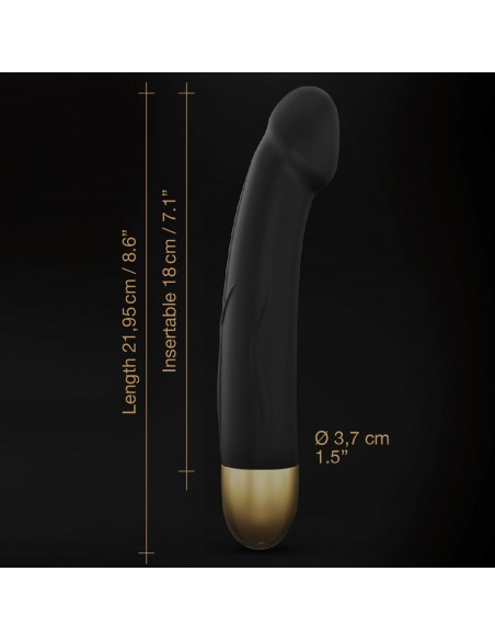 Real Vibration M 2.0 - Noir & Or 22 cm | Dorcel