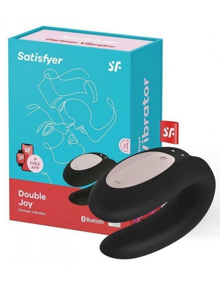 Satisfyer Double Joy pour couple - Noir | Satisfyer