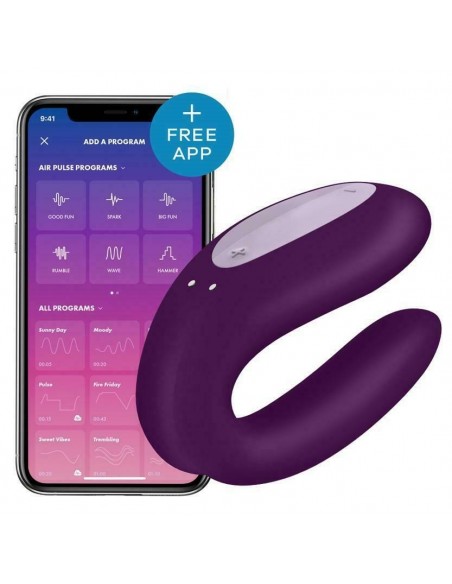 Satisfyer Double Joy pour couple - Violet | Satisfyer